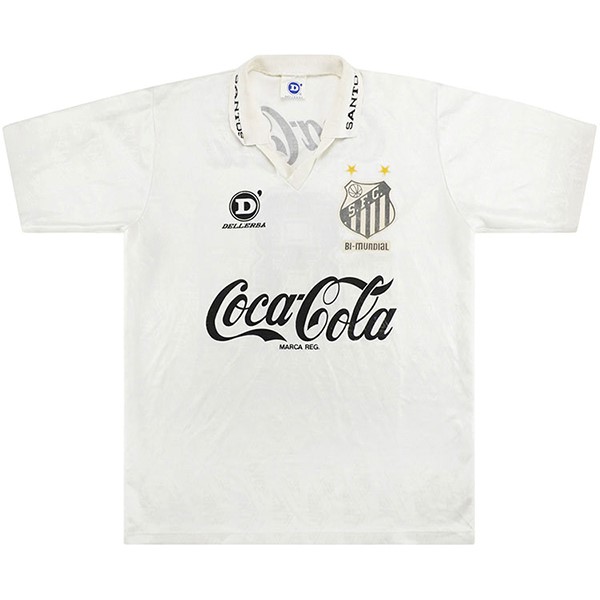 Maillot Football Santos Domicile Retro 1993 Blanc